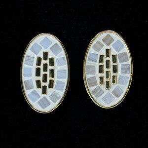 LULU FROST ORTIGIA MOSAIC STUD EARRINGS - JETEB2 - RETIRED DESIGN